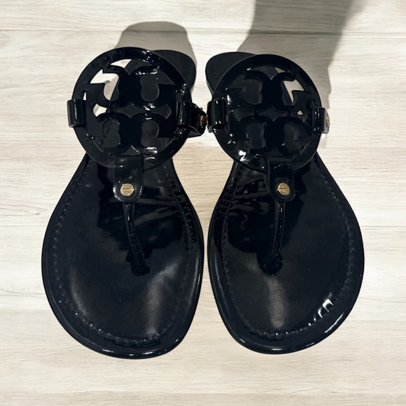 Tory Burch Black Sandals with Medallion Embellishment Miller Sandal (Women)
11 M - Picture 11 of 11